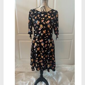 Black Colourful dress